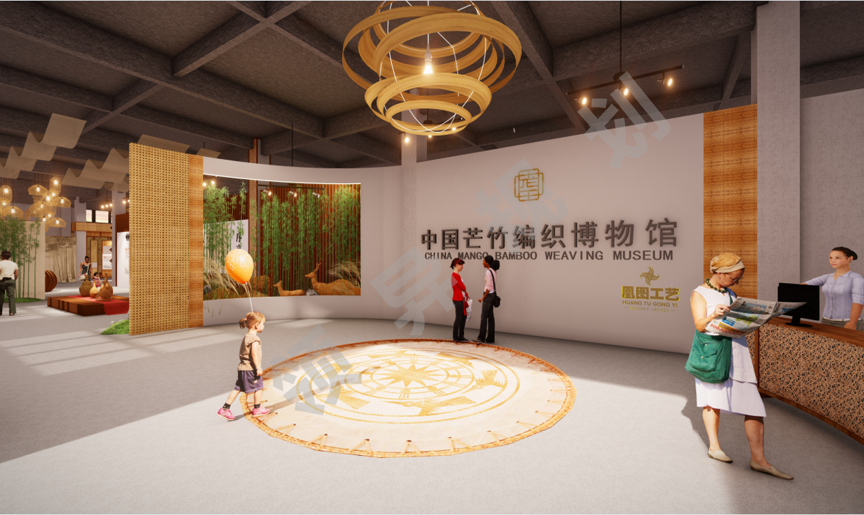 博白芒竹編織文創(chuàng)產(chǎn)業(yè)園場(chǎng)地方案設(shè)計(jì)展示空間效果圖